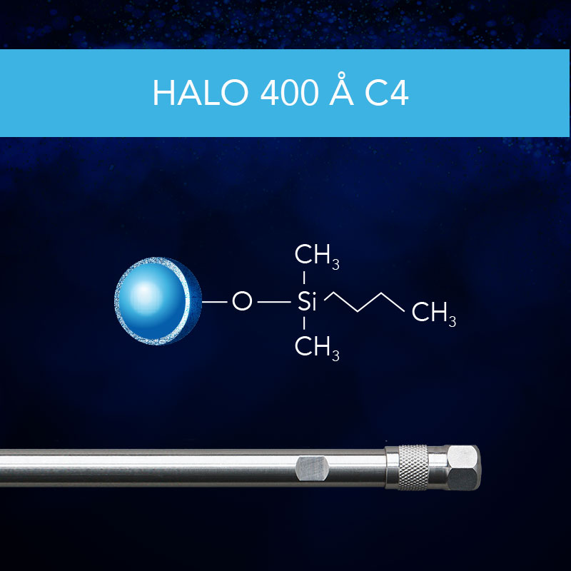 HALO® 400 Å C4 Column for Protein Separation